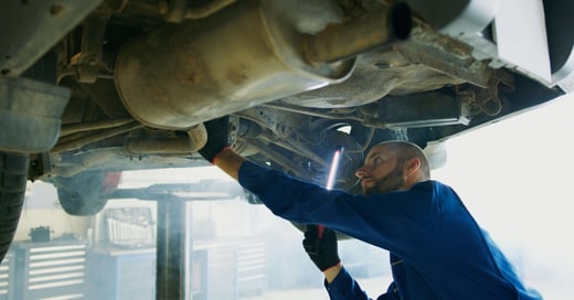 mechanic wearing workwear