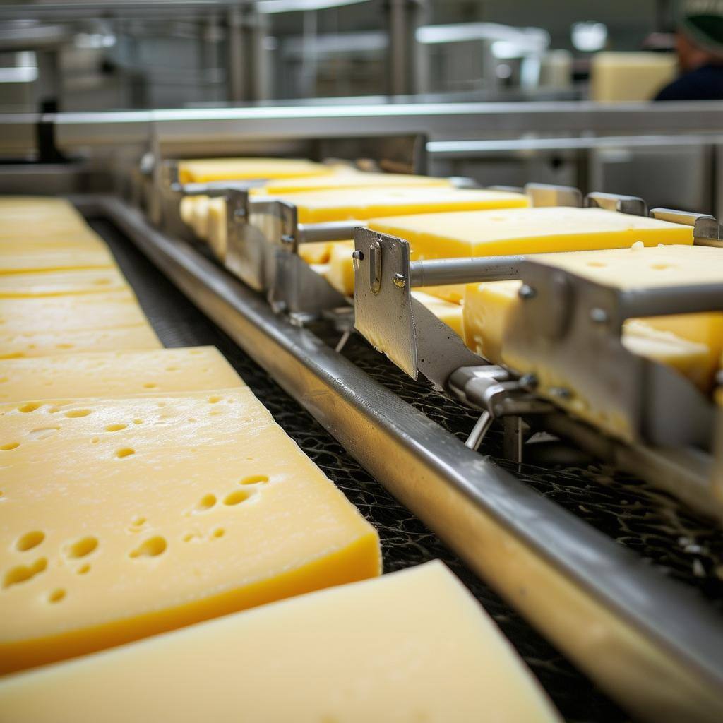 food processing line cheese